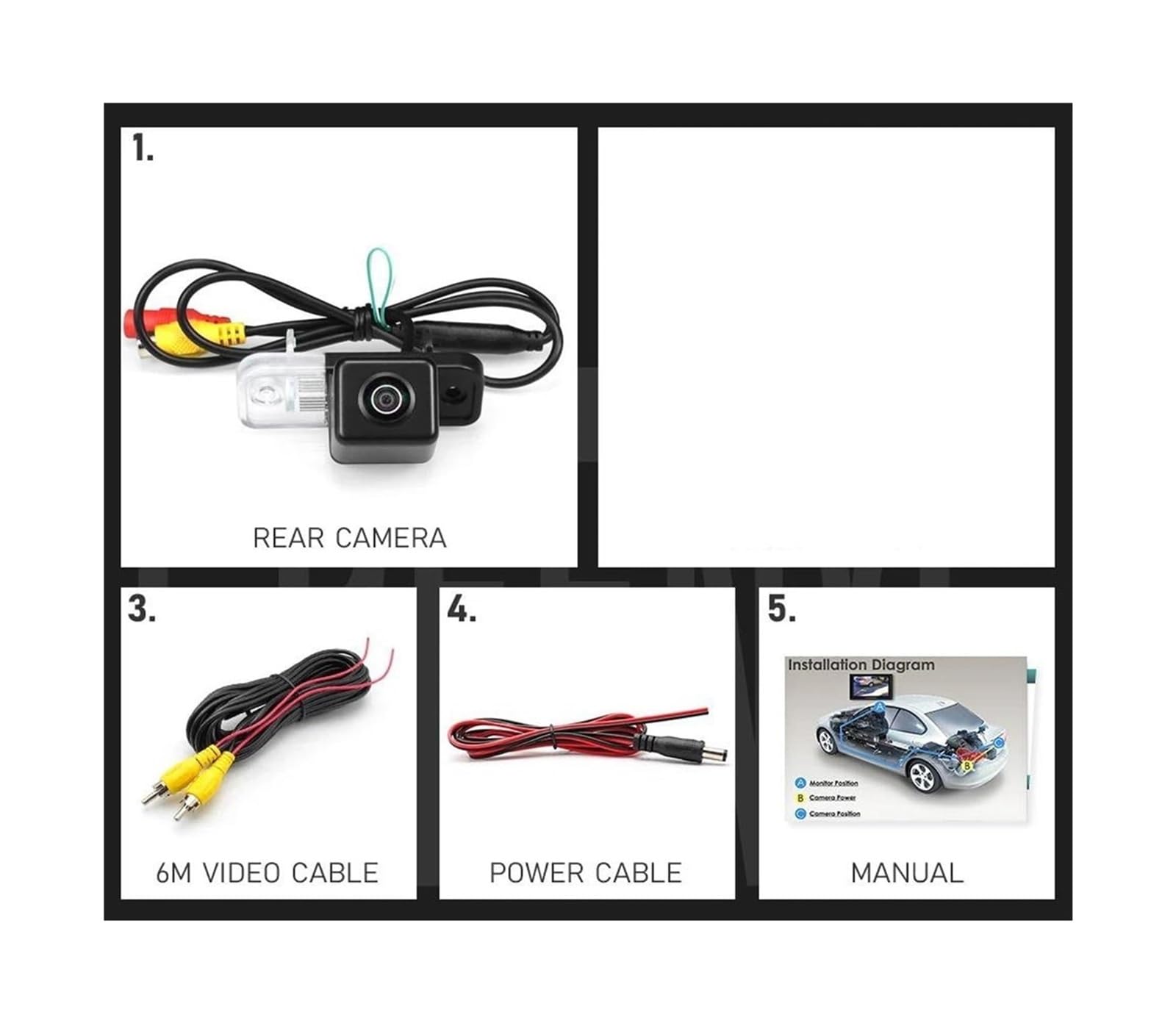 Cámara De Visión Trasera Para Coche Clk W203 W209 W219 W211 170 Grados 1920 X 1080P AHD Camara Marcha Atras(D-cvbs720p-ahd)