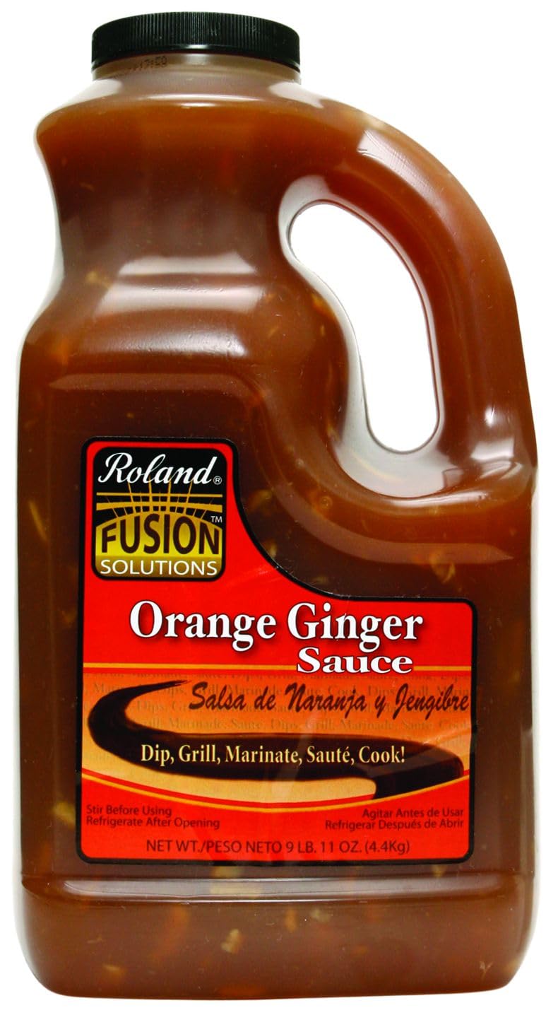 Roland Foods Fusion Solutions Orange Ginger Sauce, Specialty Imported Food, 1 Gallon, Pack of 1