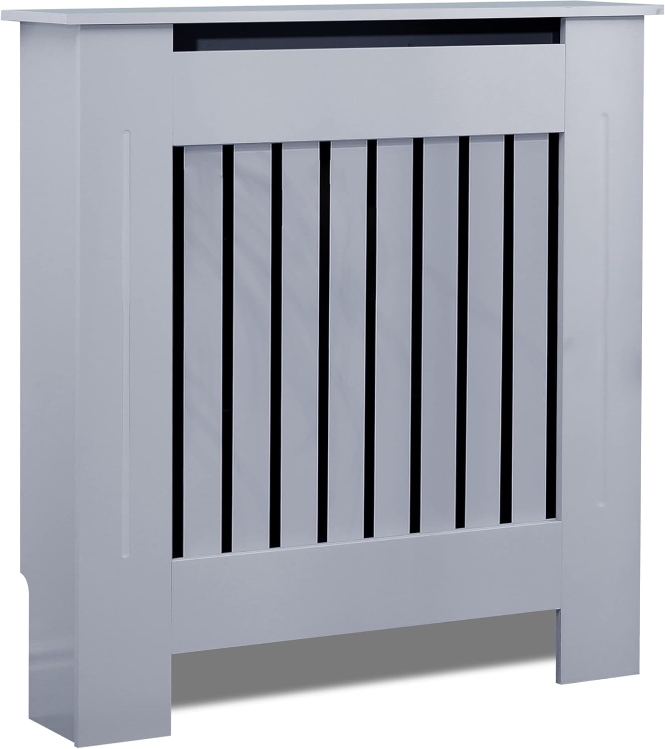 Radiator Cover Small, Radiator Cover Grey, Vertical Slatted Modern