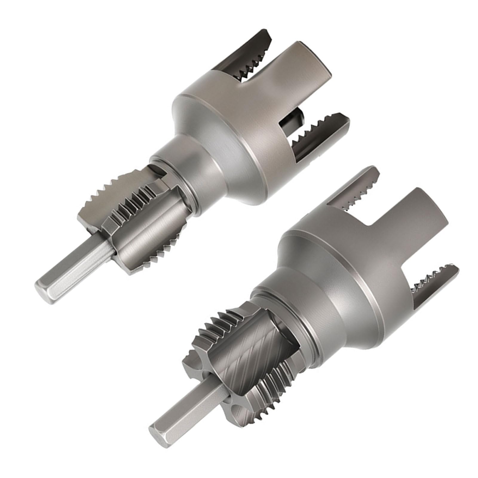 Ordinaryone 2Pcs Robust Cutter Attachment Suitable For Electric Drills Various Plumbing Jobs Efficient Pipe Thread Maker Attachment