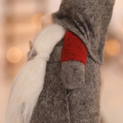 Miniatura 6 de KESYOO - Muñeca de gnomo de Navidad con adorno sueco Tomte Gnomo, adorable muñeca sin rostro, escandinavo sueco de Papá Noel para escritorio,