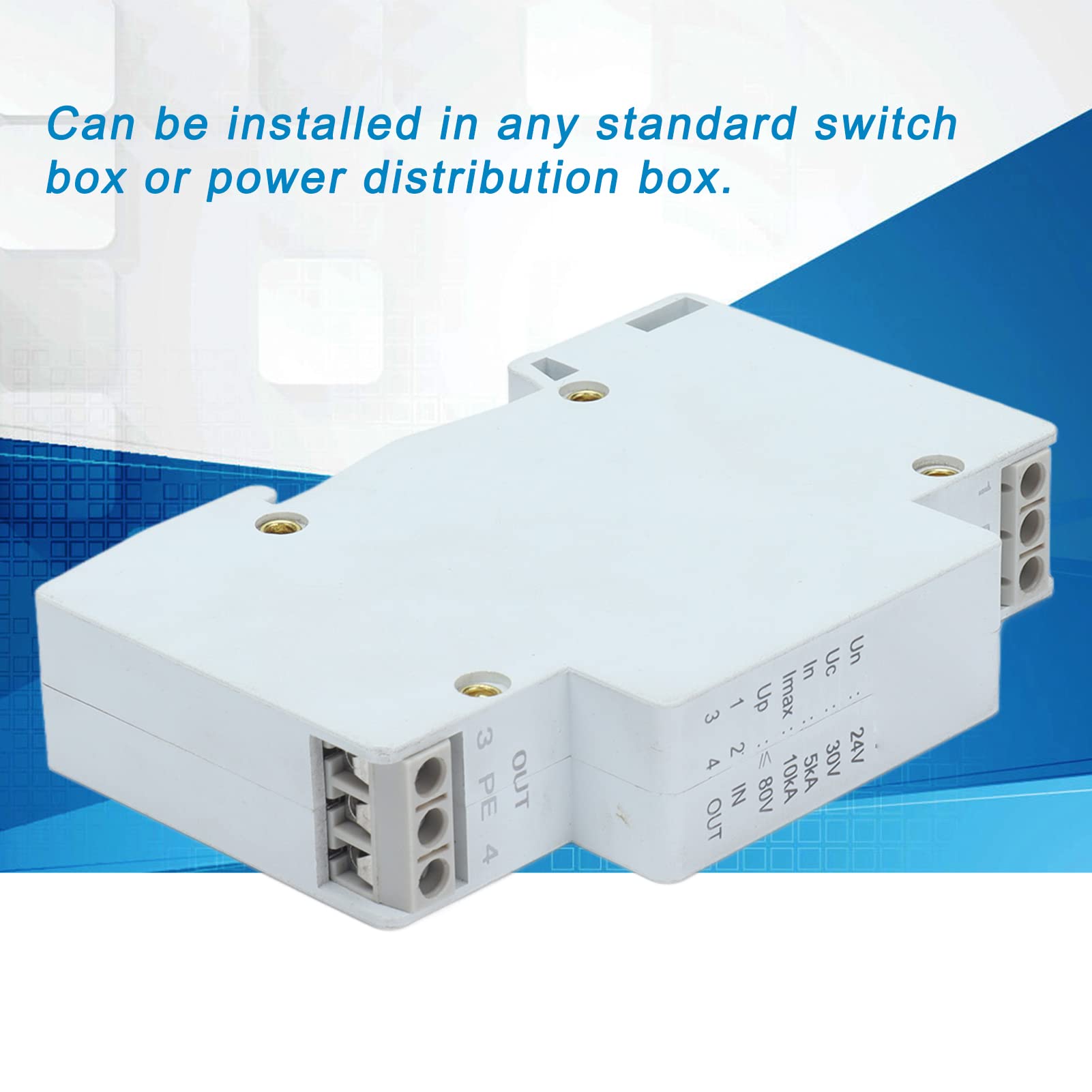 Surge Protectors 24V DC Surge Protective Device, Voltage Protection Arrester Signal Lightning Protector House