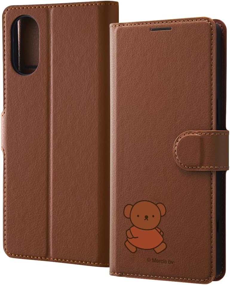 イングレム Inglem Xperia 5 V SOG12 SO-53D Case/Miffy/Notebook Type Thin Lightweight Leather Card Storage Abundant Magnet Flip Stand Function Simple/Boris Tekeku