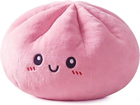 Giant Dumpling Pillow,Cute Plush Stuffed Steamed Bun Pillow