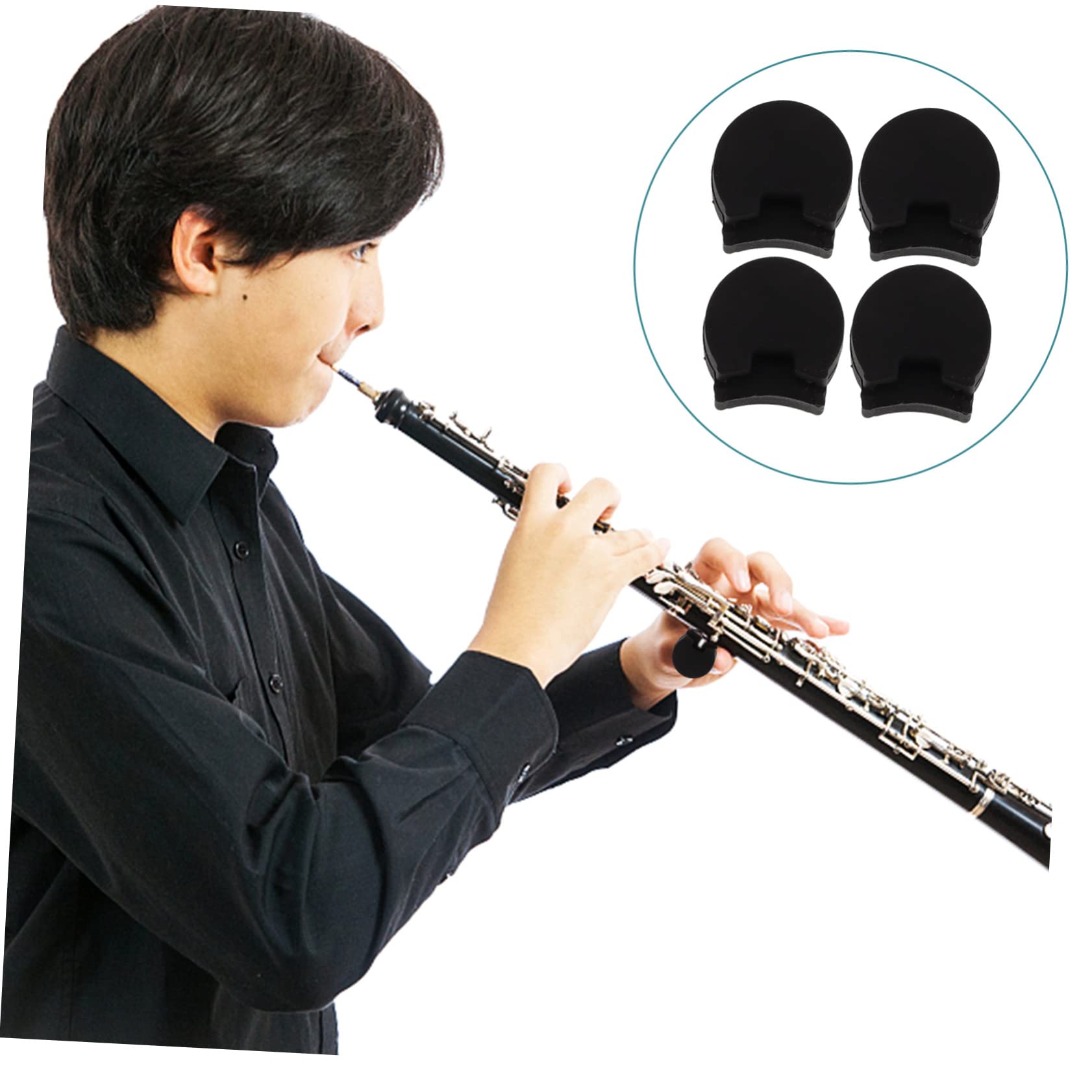 SAFIGLE 4 Pièces Protections Doigts Flûte Coussin Repose