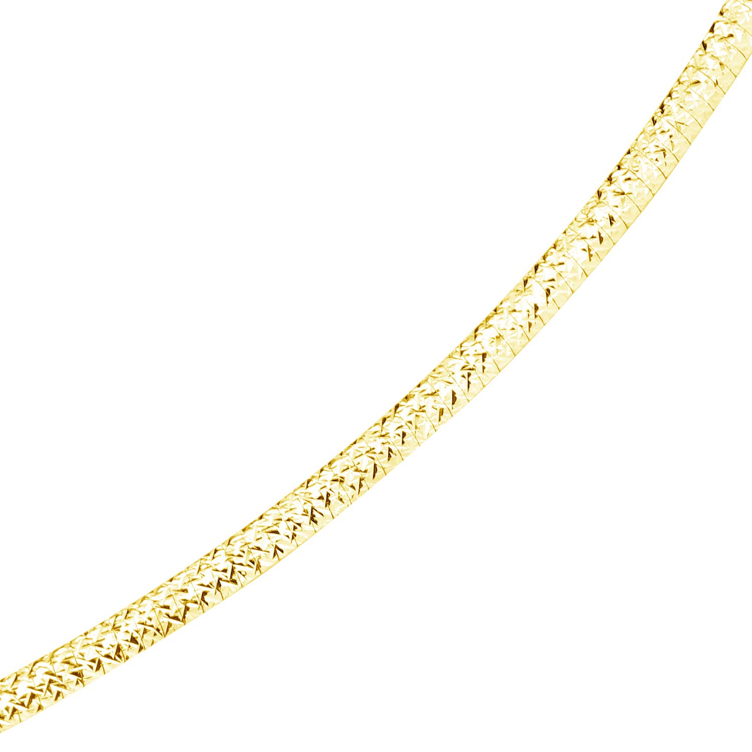 MATERIA Gold Halskette Collier Halsreif 45cm - 925 Silber Tonda-Kette gelbgold vergoldet mit Collier-Etui CO-24