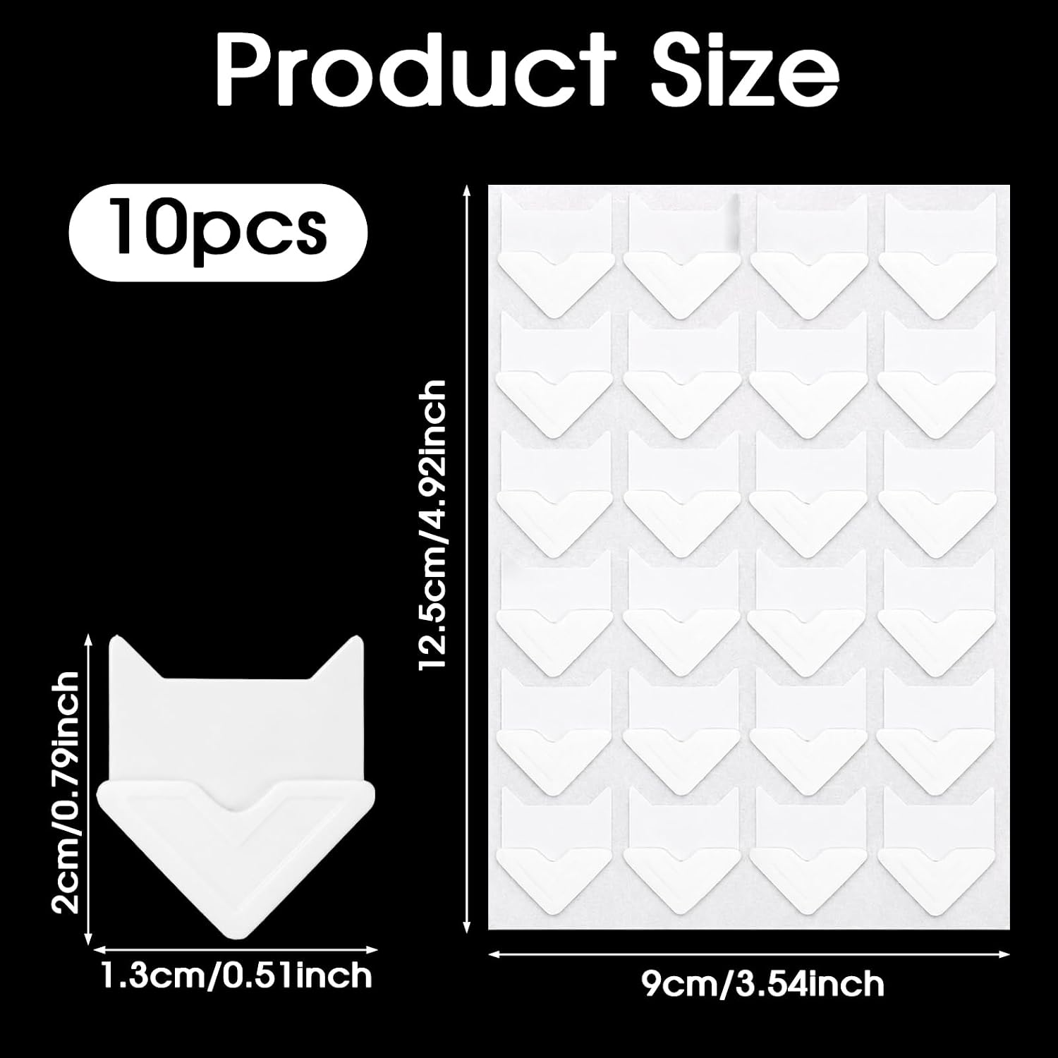 Elegaperma 2280pcs Scrapbook Picture Corners,Self Adhesive Photo Corners