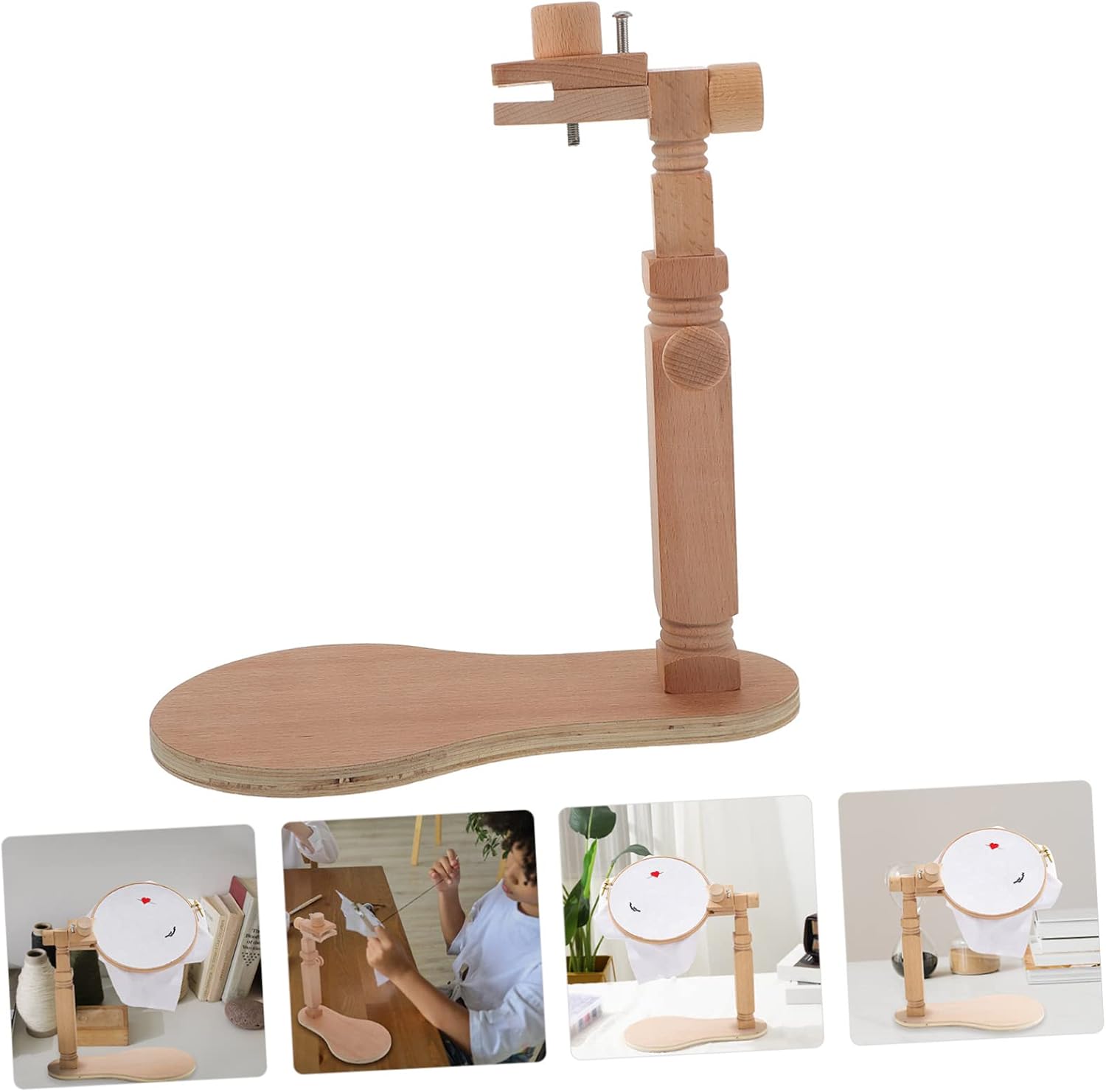 NUOBESTY 1pc Rotating Embroidery Stand for Arts Crafts Tool for Beginners and Professionals Comfortable Use for Cross and Needlework Projects