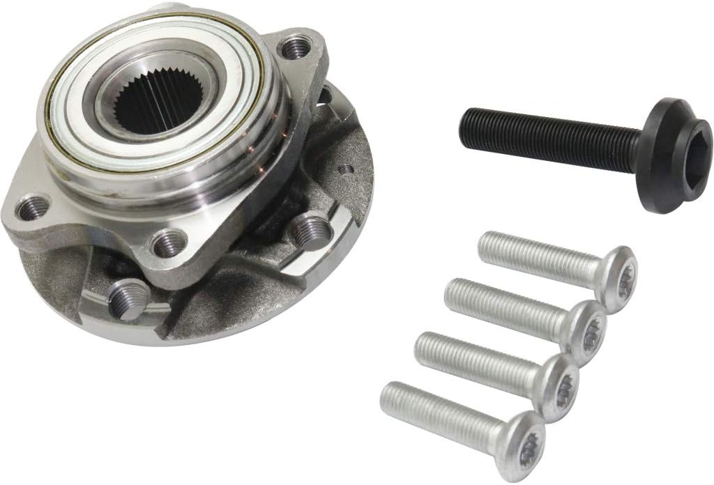 for Audi S4 Wheel Hub Assembly 2004 05 06 07 2008 Driver OR Passenger Side | Single Piece | Front | 5 Lugs | Driven Type | 8E0498625B | 4A0407615G