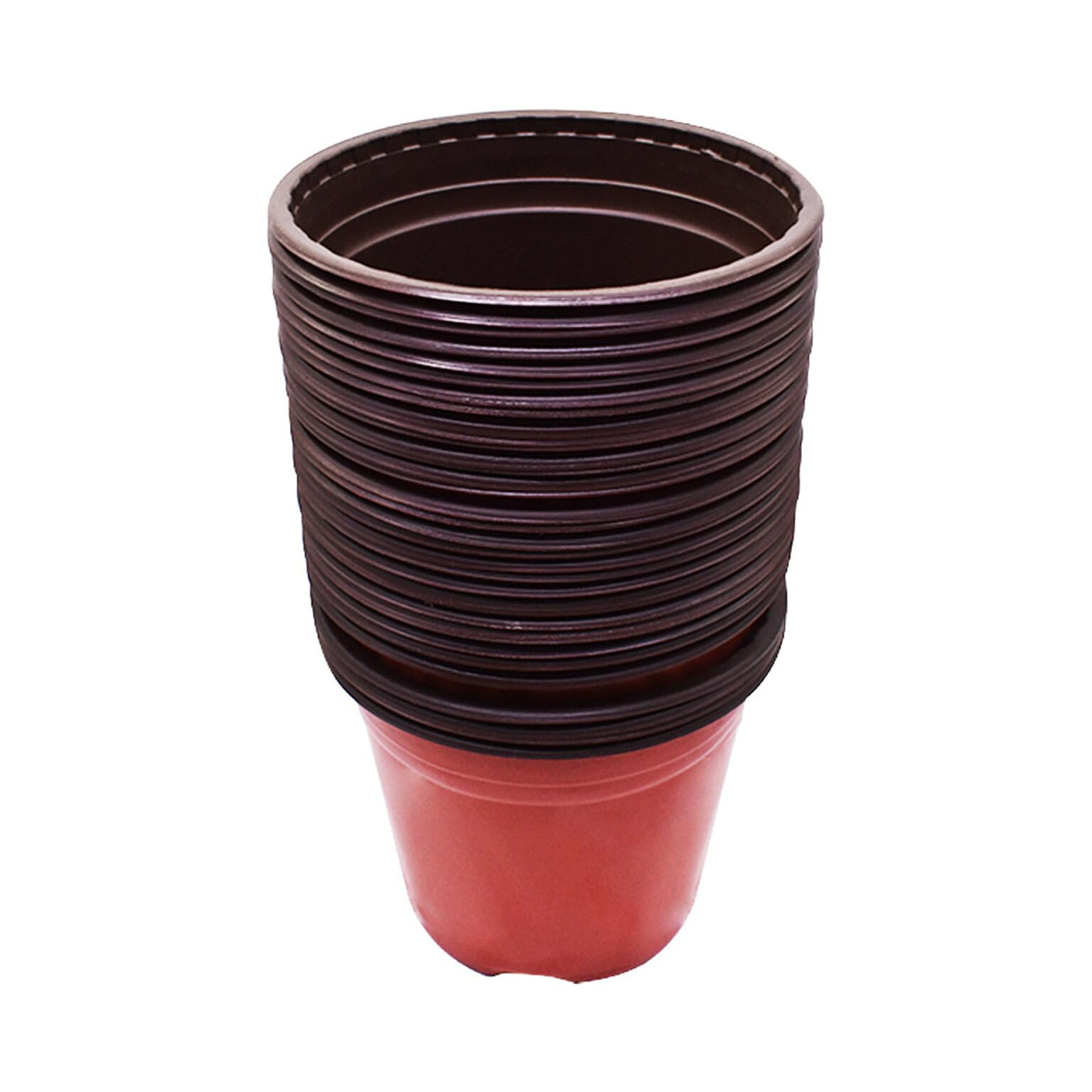 Lot de 100 pots en plastique de 20,3 cm pour plantes grasses, semis, boutures et transplantation avec trous de drainage