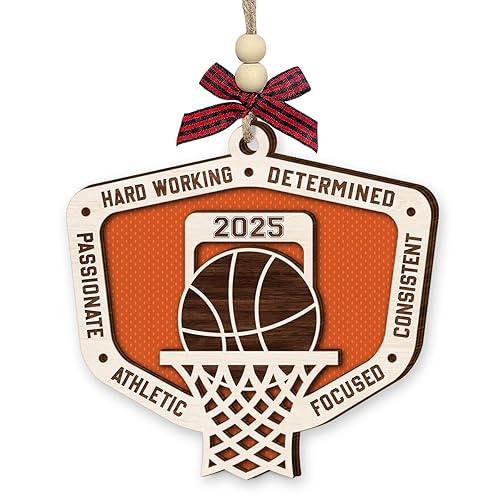Basketball Christmas Ornament 2025 - Basketball Gifts for Boys, Girls,