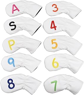 10 fundas de cuero sintético grueso para cabeza de hierro sintético impermeable para la cabeza del club para la mayoría de las marcas