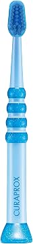 Curaprox Baby Toothbrush for Infants and Toddlers | Ultra-Soft bristles for Gentle Cleaning | Blue-Blue | Single Pack