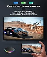 Vista 6 de T95Z Android TV Box 2025, 6k/3D HD TV Box H618 Quadcore 4GB RAM 32GB ROM 2.4G/5.0G Dual WiFi & BT 5.0, Android 12.0 Box Soporte Multi-lingüe con LAN