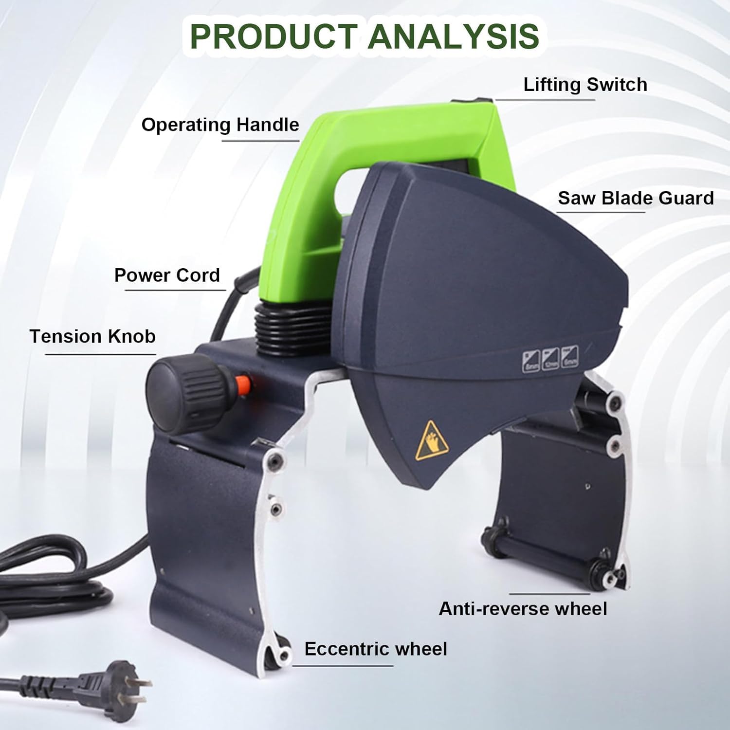 Tagliatubi elettrico automatico, 1000 W/1750 W, macchina manuale di livello professionale, per tubi in acciaio inossidabile, ferro, rame, PVC (ZD220)