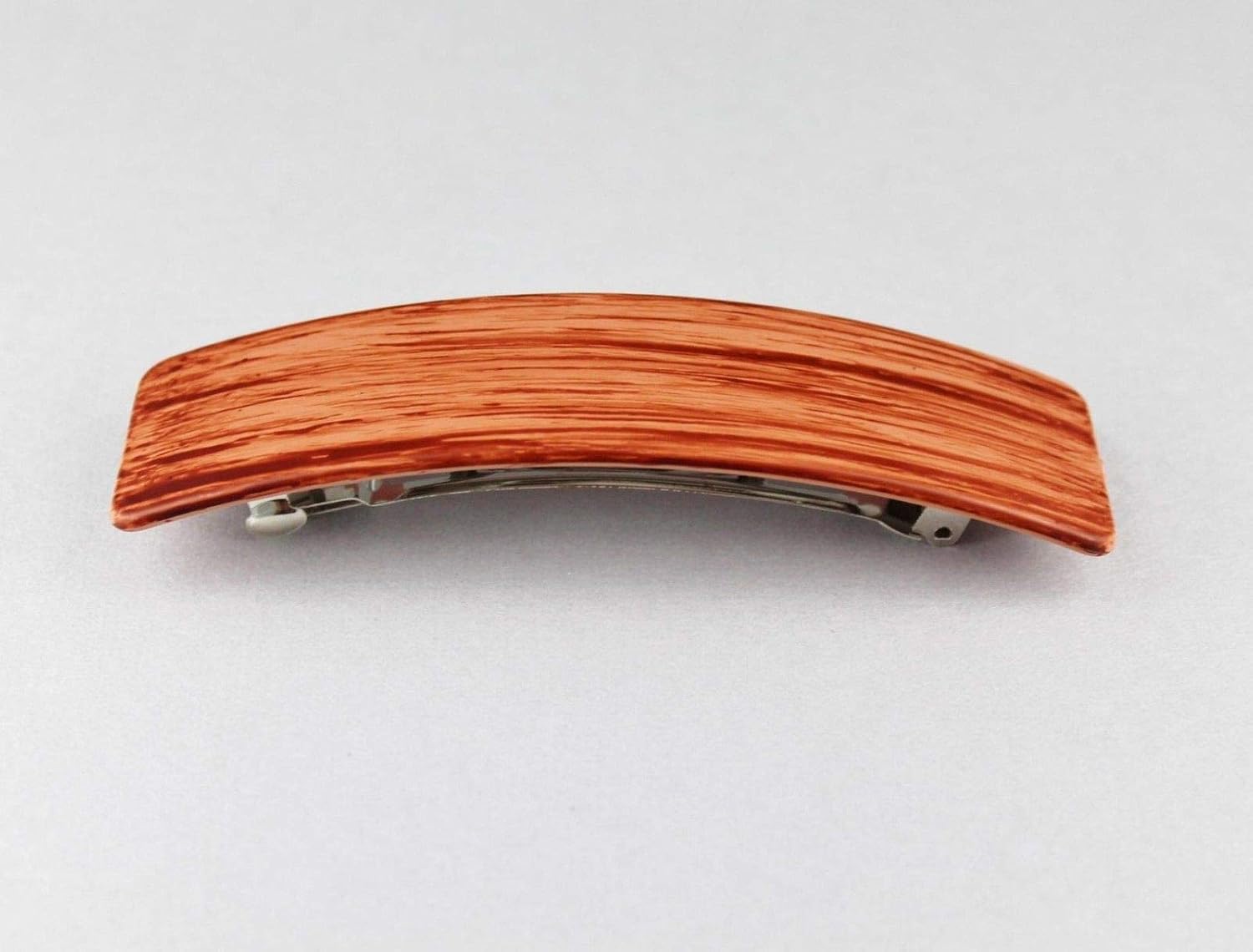 Copper Brown Huge Barrette Big Rectangle Barrette Hair Clip Accessory 4.5" Long Colored Hair Clips for Women