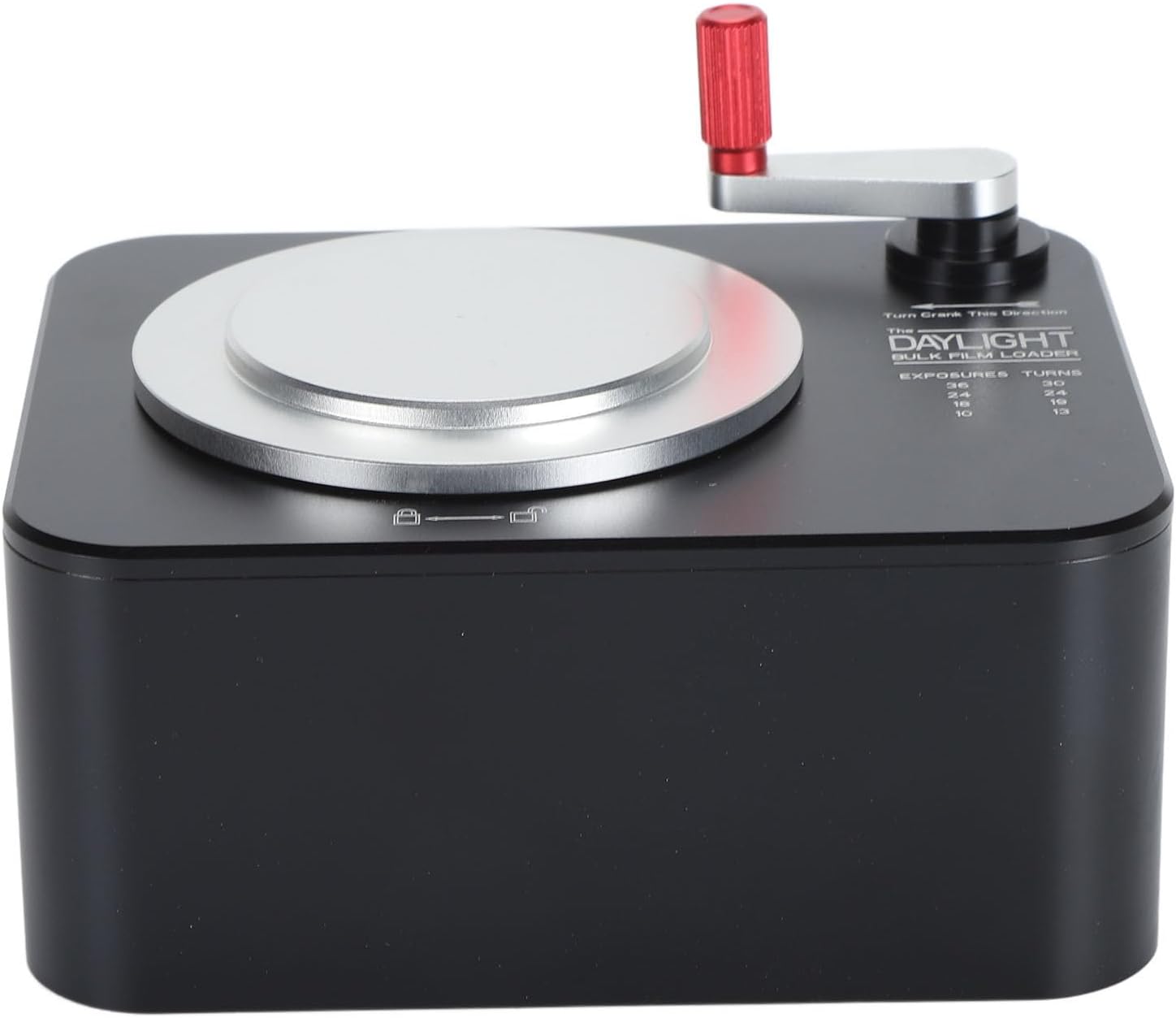 Film Dispenser, Removable and Assembled Locking Cover and Film Rewind Handle, Felt Lining, Aluminum Alloy Material, for 35mm Film