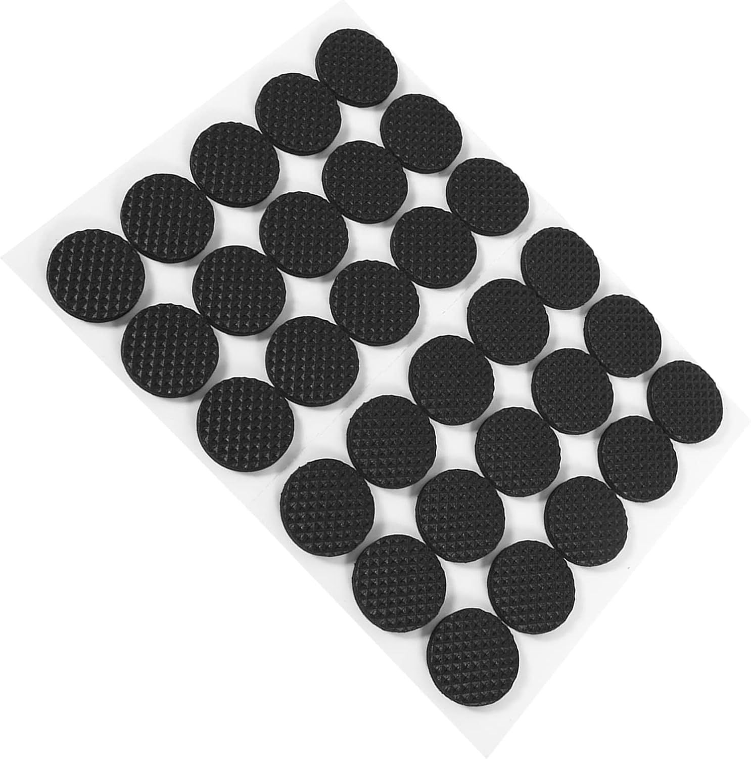 Generic 30Pcs Black Rubber Feet Pads, Self Adhesive Furniture Protectors for Sofa Table Chair, with Rubber Material for Floor Wall Desk Protection
