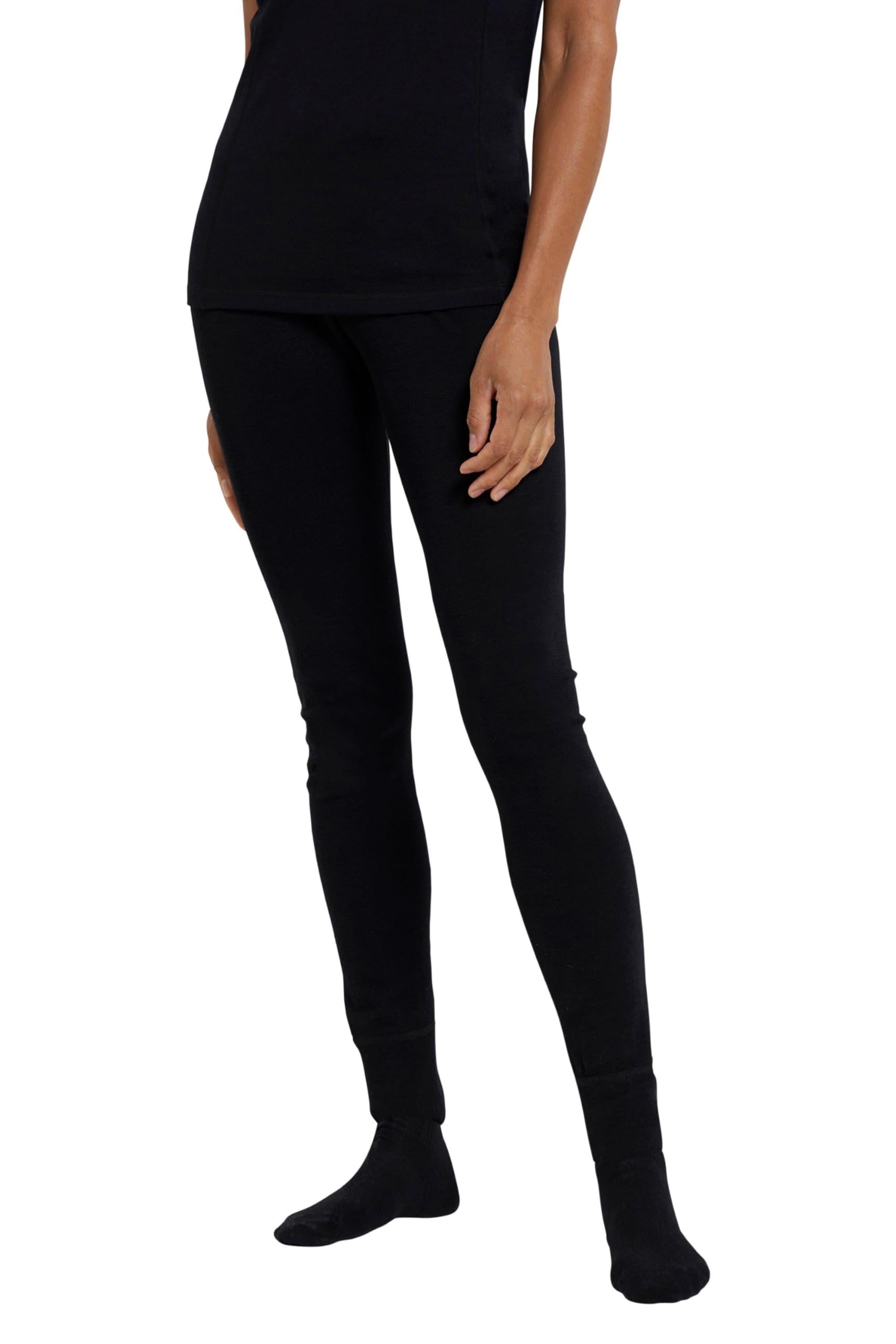 Mountain Warehouse Merino Womens Thermal Base Layer Pants Black 16