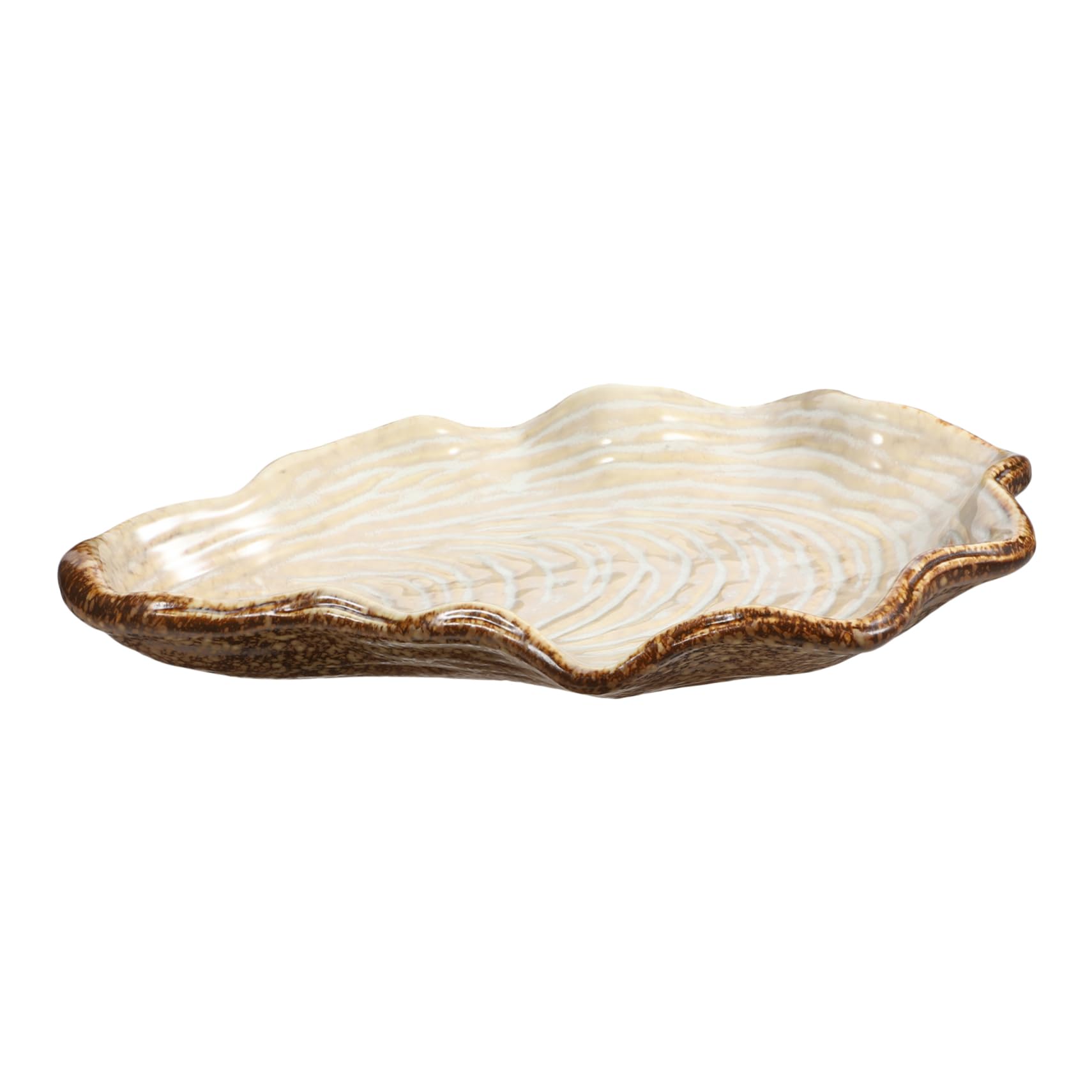 Assiette de coquillage céramique Cabilock pour une table de restaurant raffinée