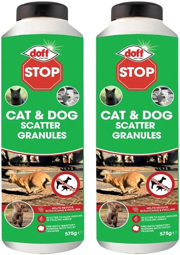 2 x Doff 700g Super Cat & Dog Repellent Shaker Bottle safe around the