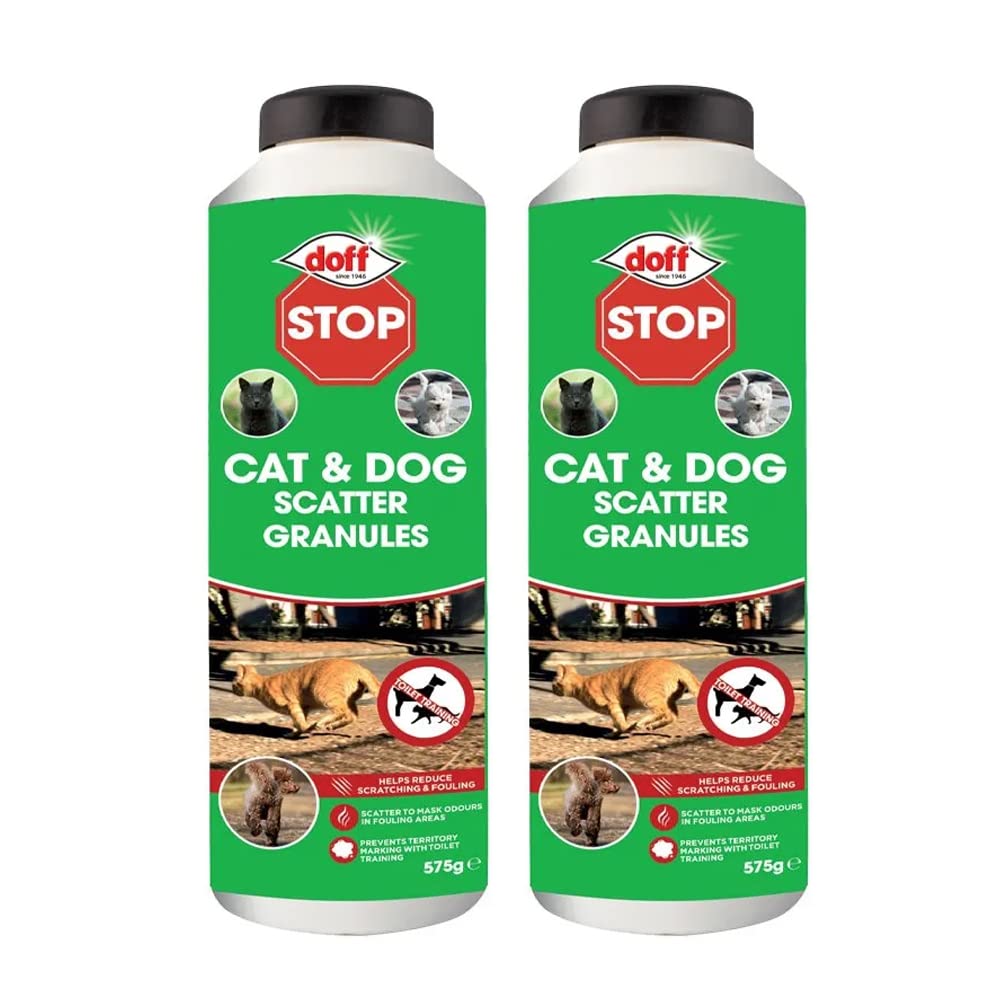 2 x Doff 700g Super Cat & Dog Repellent Shaker Bottle safe around the