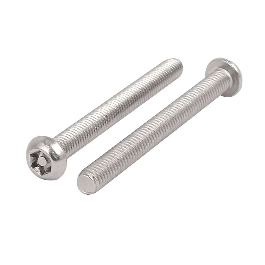 Sourcingmap M6x60mm 304 Stainless Steel Button Head Torx Security Tamper Proof Screws 10pcs, Silver - Image 4