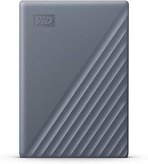 'WD 2TB Portable Hard Drive, Works with USB-C and USB-A Devices, Windows PC, Mac, Chromebook, Gaming Consoles, and Mobile Devices, Includes Backup Software and Password Protection - WDBRMD0020BGY-WESN