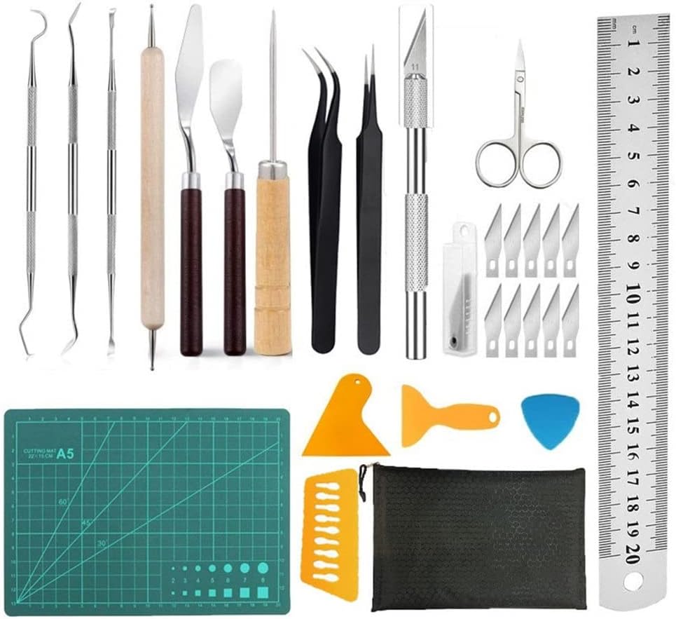 SIDUFHAOPKLL Craft Basic Vinyl Weeding Tools Set Cutting Mat Silhouette Lettering DIY Accessories Handmade Tool