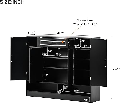 Miniatura 2 de FUQIAOTEC - Armario de zapatos de acero de 27.56 pulgadas de ancho con 3 cajones abatibles, organizador de almacenamiento independiente para