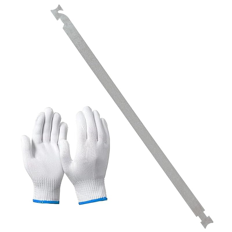 Kit de Ferramentas para Reparo Automotivo AMOSTBY com 2 Peças, Aço Inoxidável Flexível de 58,7 cm e Luvas de Proteção