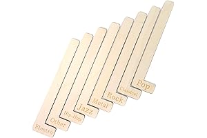 Vinyl Dividers A-Z, Set of 7 Wooden Category Tabs