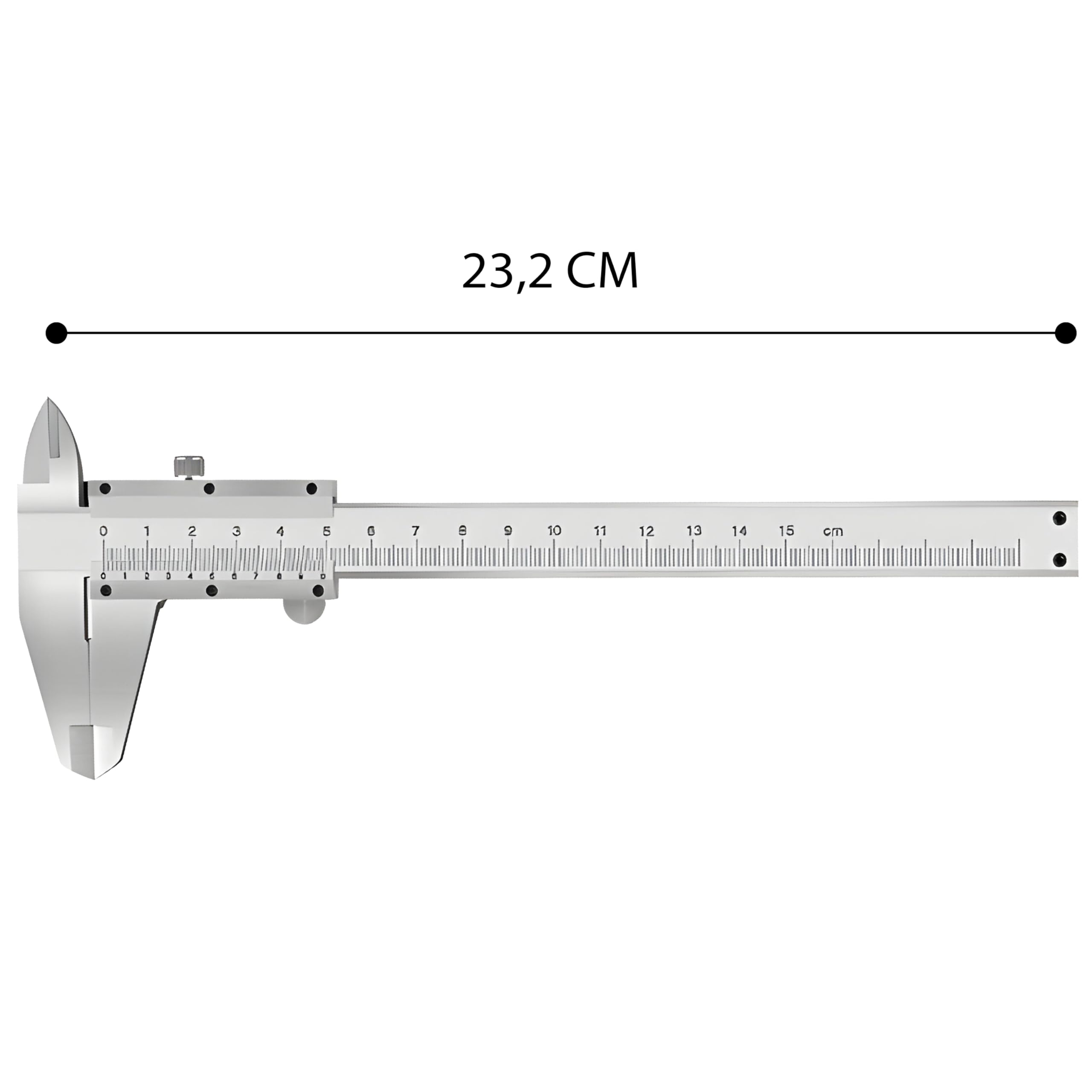 Retoo Calibro analogico da 150 mm in acciaio con viti di bloccaggio, impermeabile agli spruzzi d'acqua e alla polvere, calibro per uso domestico, calibro di precisione ideale per la casa ardente