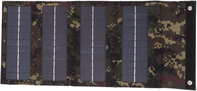 40W Solar Panel, 4-Fold Foldable Solar Panel Box Takki Foldable Solar Panel Battery Charger Kit with USB Interface for Outdoor Camping Hiking22.00-Camouflage