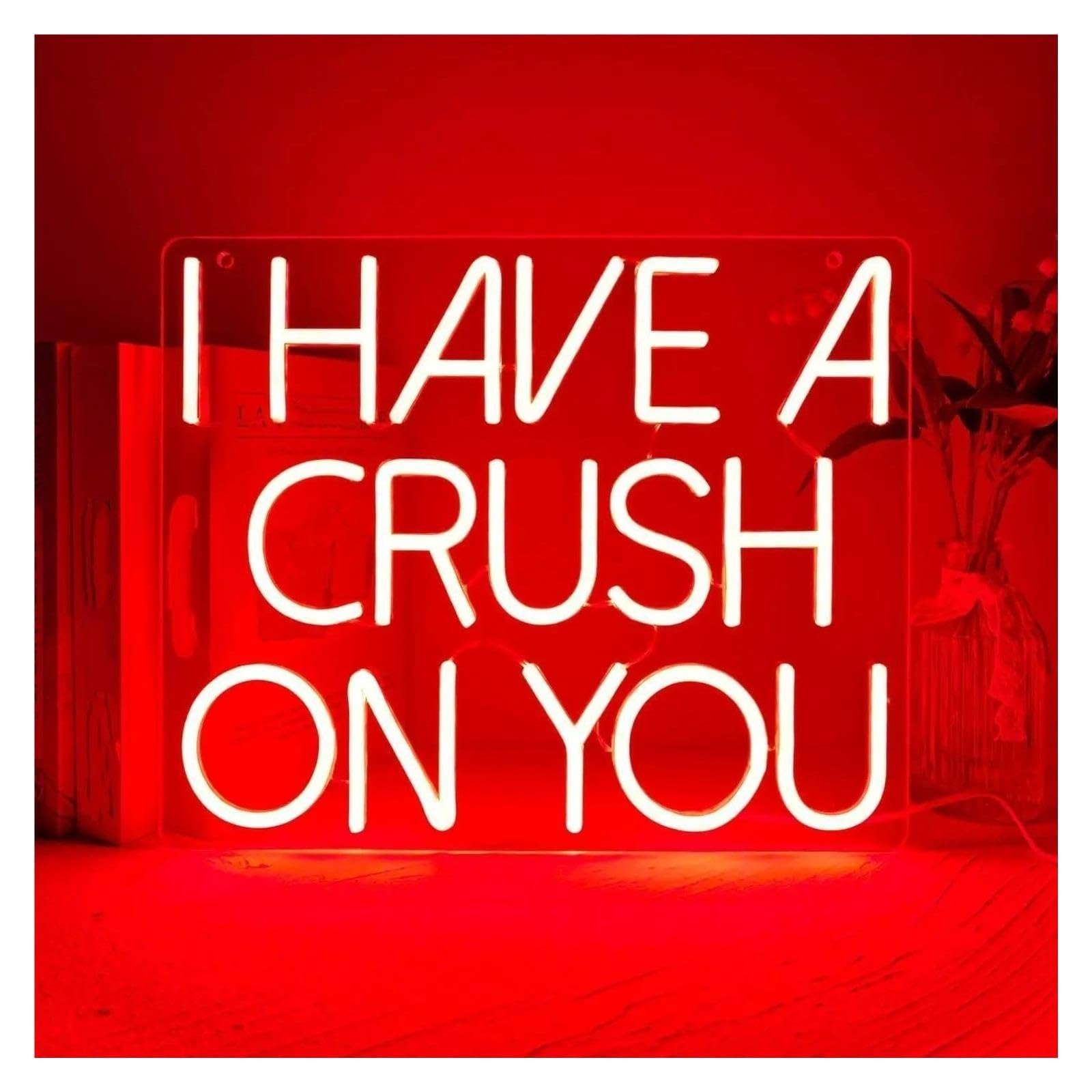 Decoración Lámparas Letrero De Neón I Have A Crush On You