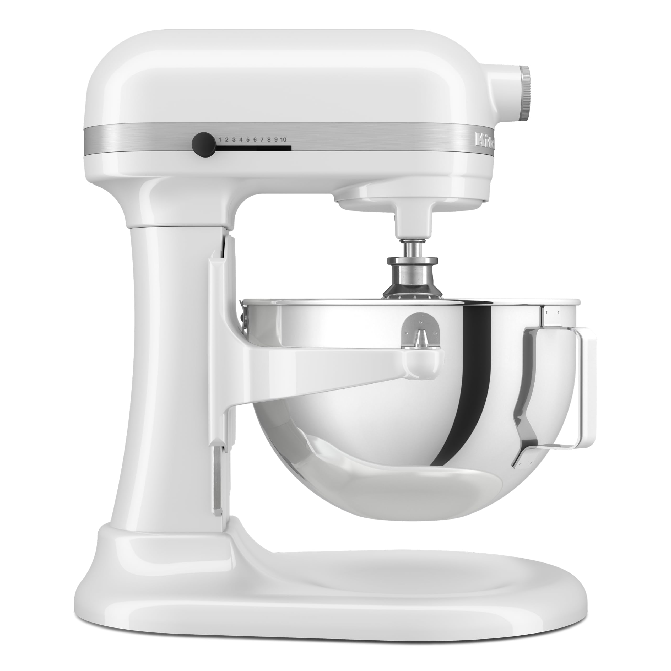 KitchenAid Planetaria Heavy Duty Bowl-Lift 5.2L, Corpo & Ingranaggi in Metallo, 11 Velocità con Avvio Morbido, Flex Edge Beater, 67 Punti Contatto, Bianco