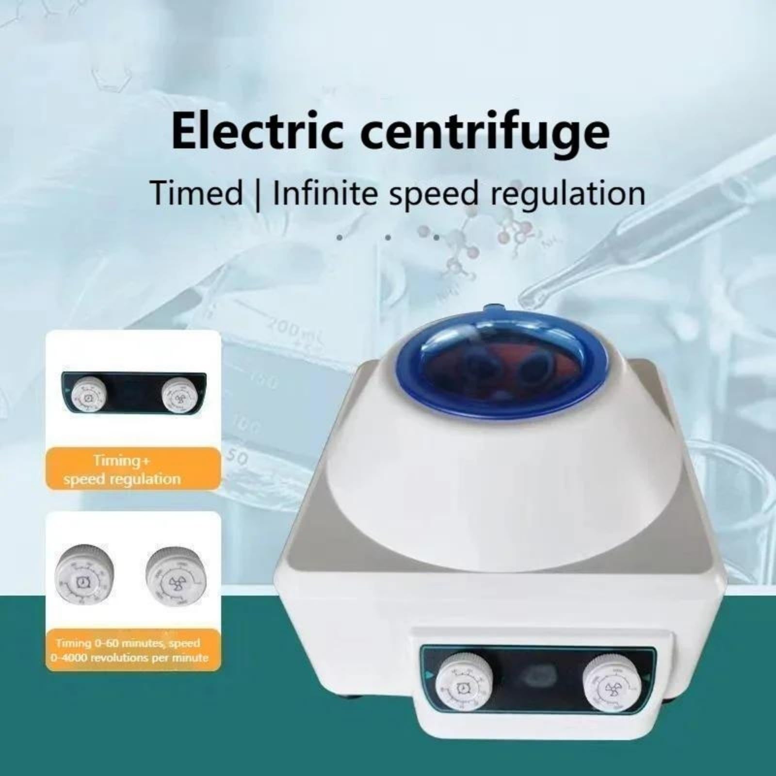 Centrífuga de sobremesa pequeña baja velocidad for separación, instrumento experimental con regulación continua Energía alta(A)
