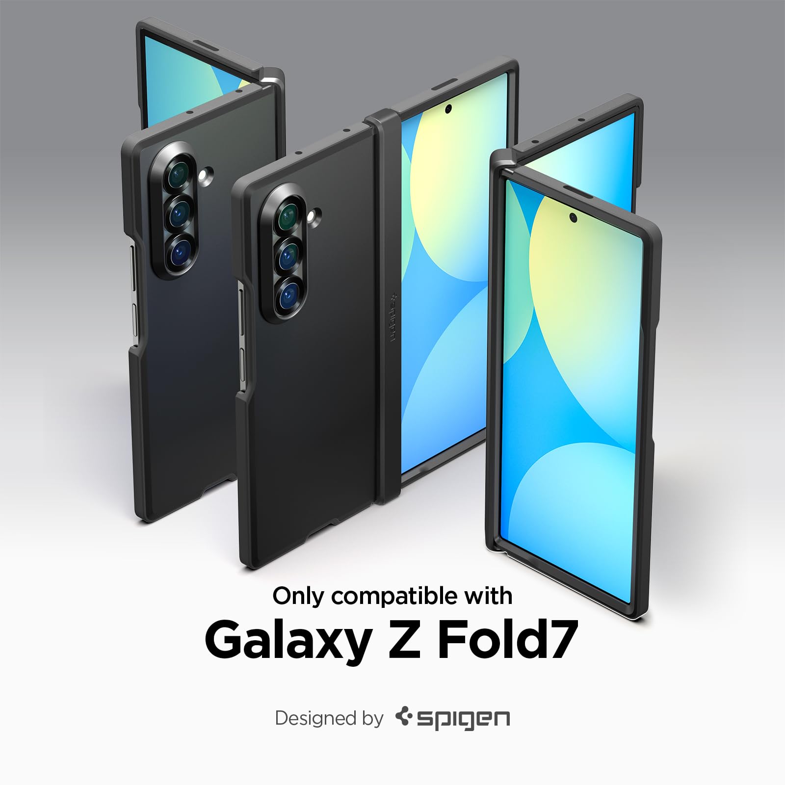 Spigen Funda Tough Armor Pro MagFit para Samsung Samsung Galaxy Z Fold 7 | Compatible con MagSafe, Negro