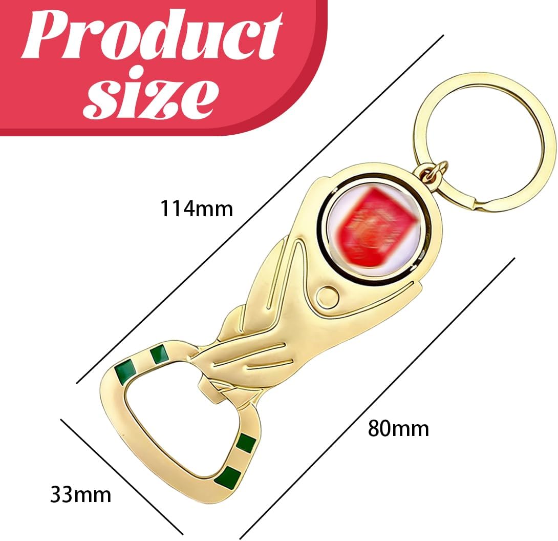 Football Keyring, Bottle Opener, Stainless Steel, Beer and Cans, Gift for Football Enthusiasts, Accessories for Bar and Kitchen, France