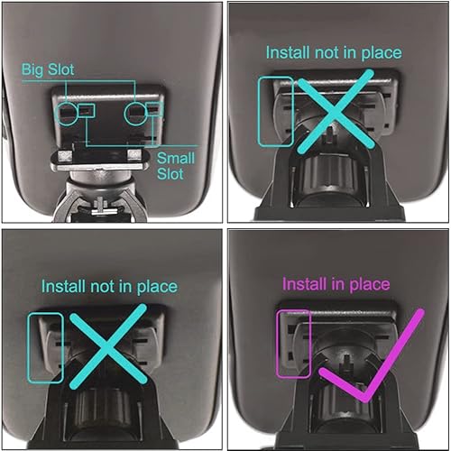 Miniatura 9 de Soporte de teléfono para motocicleta, resistente al agua, rotación de 360, soporte para espejo retrovisor de motocicleta para bolsa de teléfono (XL)
