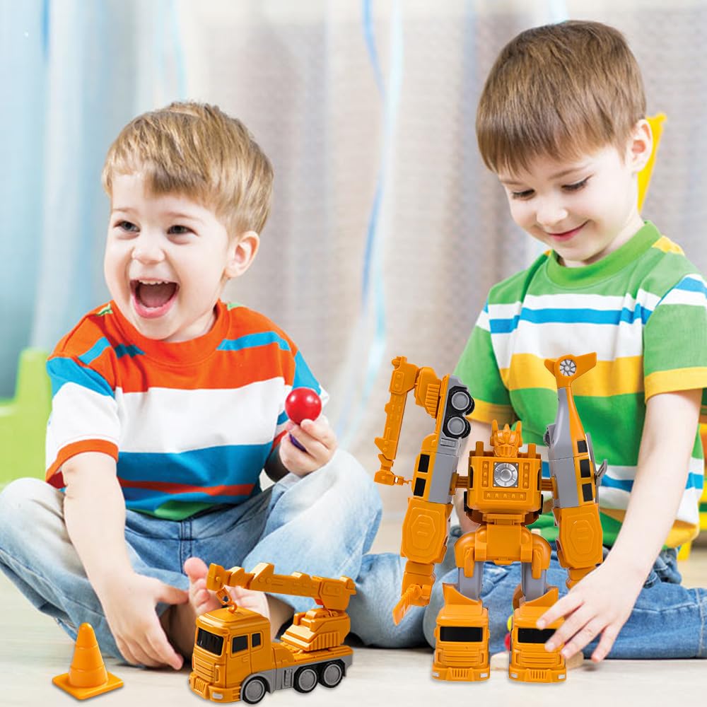 Mineup Giocattoli Ingegneristici Per Bambini, Set Di Giocattoli A Trasformazione Magnetica Assemblata, Giocattolo Per Auto A Trasformare Educativo, Puzzle Creativo Educativo DIY Per Bambini 3 Anni+