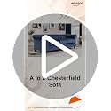 Image of A to Z Furniture Classic 3+2=5 Seater Luxury Chesterfield Sofa in Velvet for Home Living Room & Office (Blue, 5- to 6-Person Sofa)