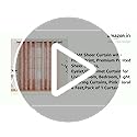Image of BFAM Sheer Curtain with Floral Print, Premium Printed Sheer Drapes, Eyelet /Grommet Curtain for Living Room, Bedroom, Light Filtering Curtains, Pink Floral 6 Feet,Pack of 1 Curtain