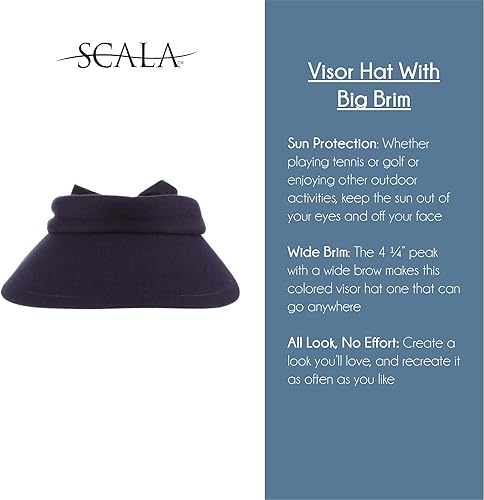 Miniatura 5 de Scala Sombrero de visera para mujer con ala grande