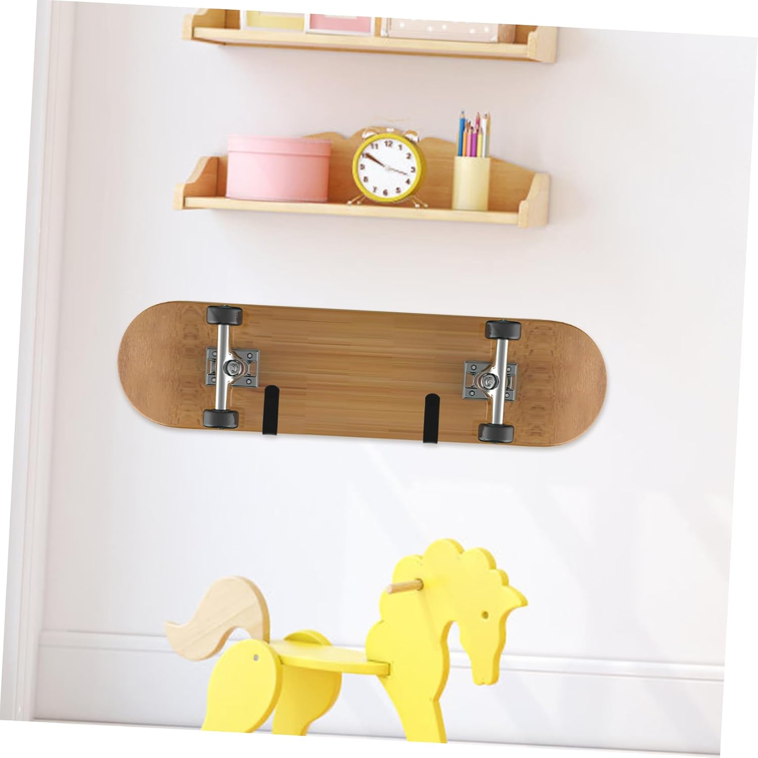 BESPORTBLE 10 Sets Skateboard Wall Display Hanger Sturdy Metal Surfboard Holder for Skate Board Wall Mount Surfboard Holder for Home