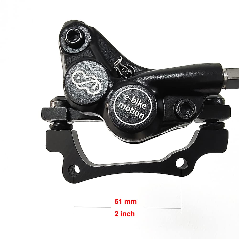 Ensembles de Freins à Disque hydrauliques à 4 Pistons Ebike Frein à Disque hydraulique à étrier à Quatre Pistons pour Bafang Mid Drive ou Autres Kits