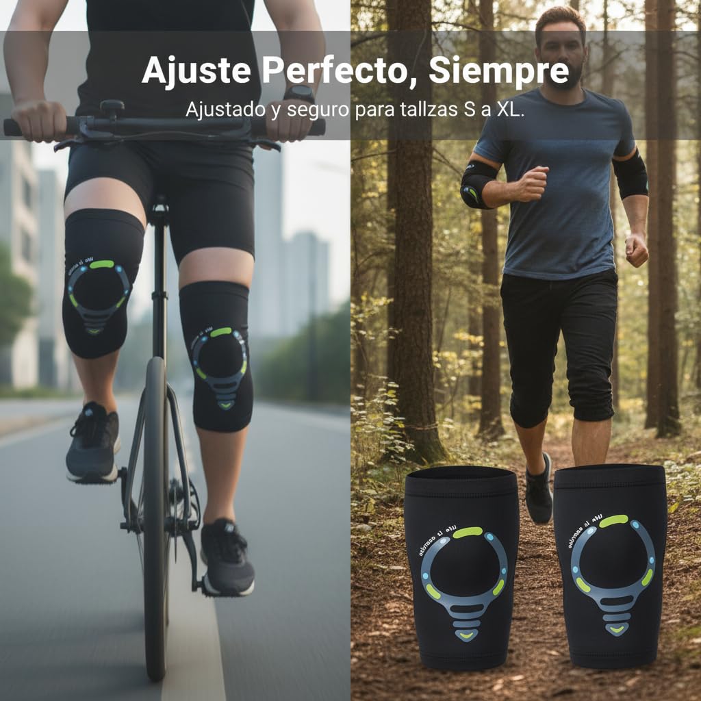 Rodilleras Ciclismo Anticaídas, Procciones para correr, al libre, Para portistas activos, style to 2, XL