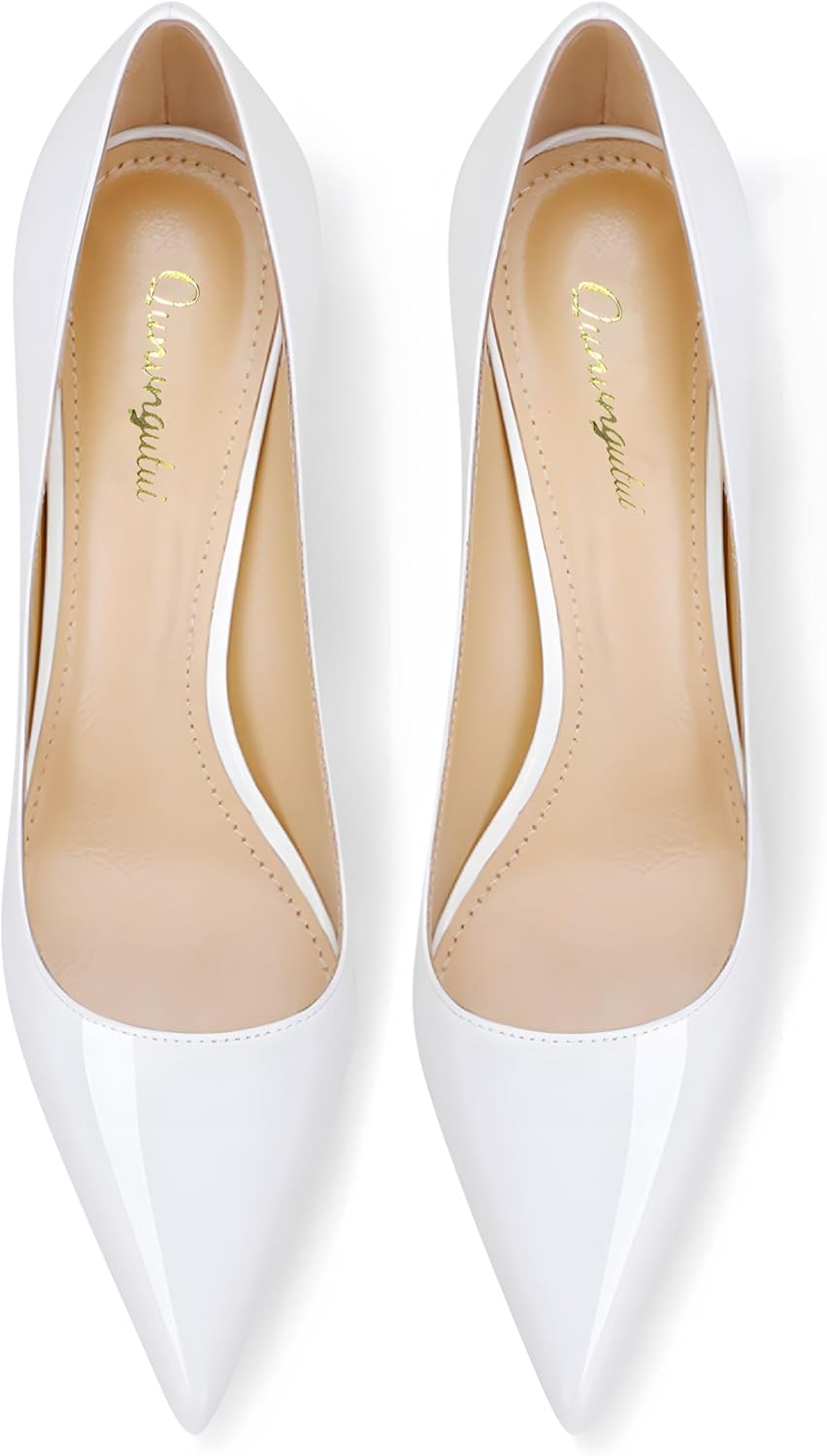 Women's Pointed Toe Stiletto High Heel Pumps 3.15IN Slip-On Party Wedding Evening S... - Image 6