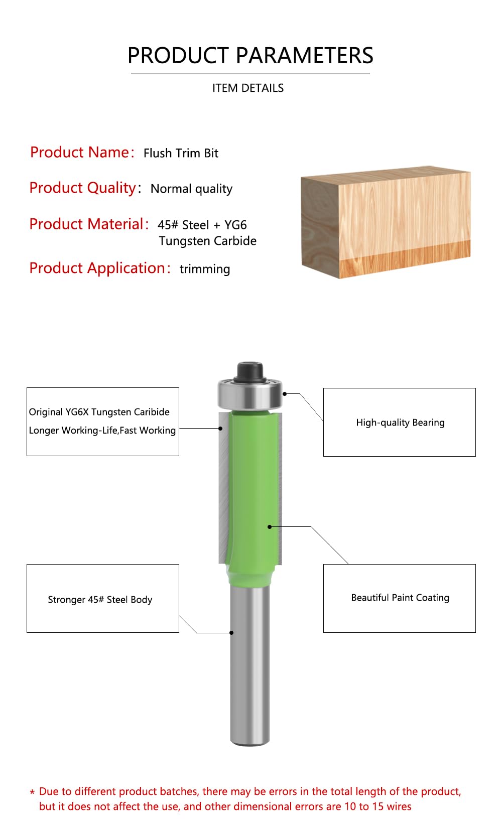 16 sztuk 8mm Shank Router Bit z zestawem łożysk wzór Flush Trim Router Bit Emplate frez do drewna frez trzpieniowy do obróbki drewna