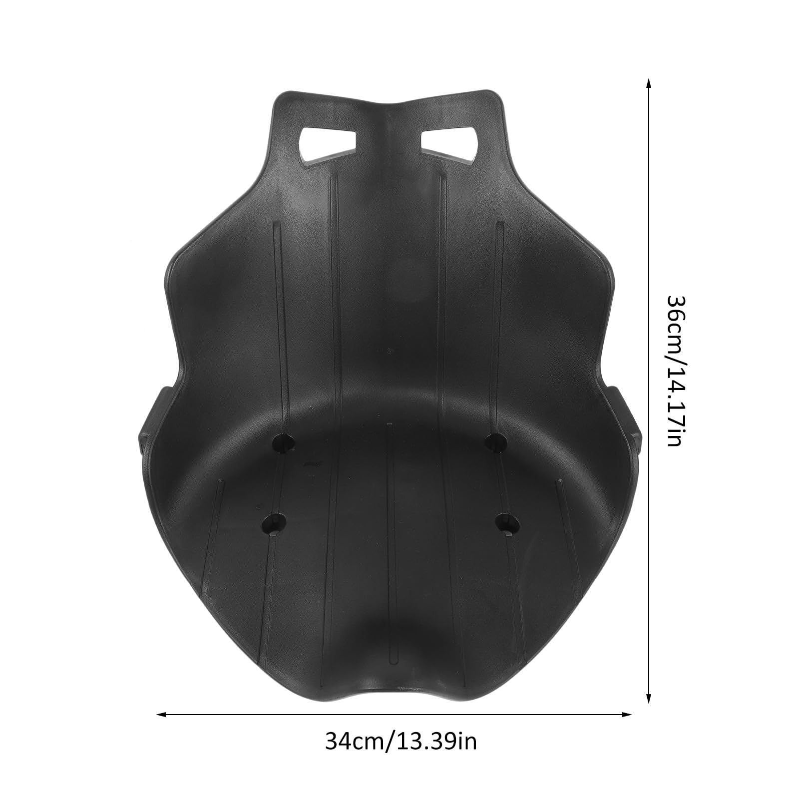 Asiento De Kart Plástico Negro para Adulto, Accesorio De Carreras Compatible Patinetes Autoequilibrados, Repuesto Ergonómico para Uso Recreativo y Competición, Fácil Instalación